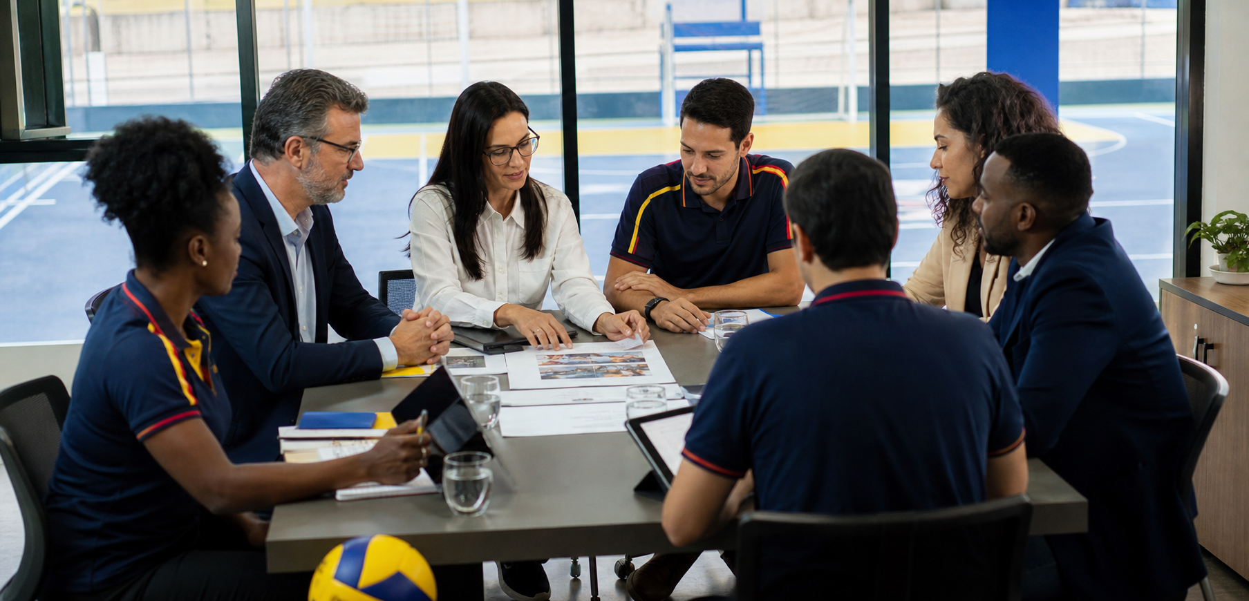 Reunión institucional para alianzas deportivas y formativas